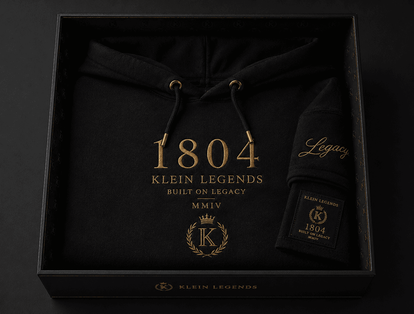 Klein Legends 1804 garment presented inside the Legend Box